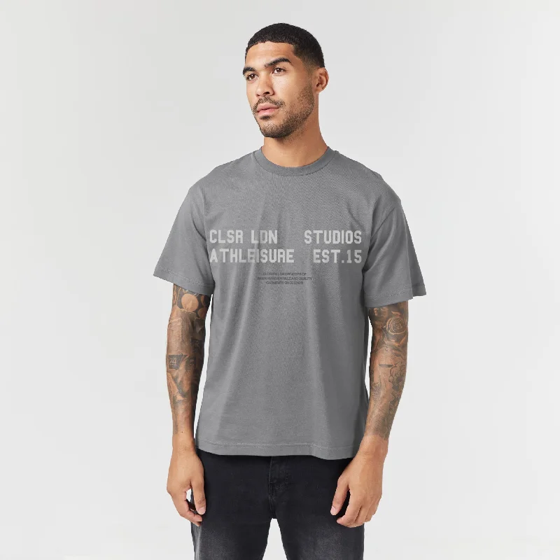 CLSR Dept T-Shirt | Mid Grey Practical Men's Multi