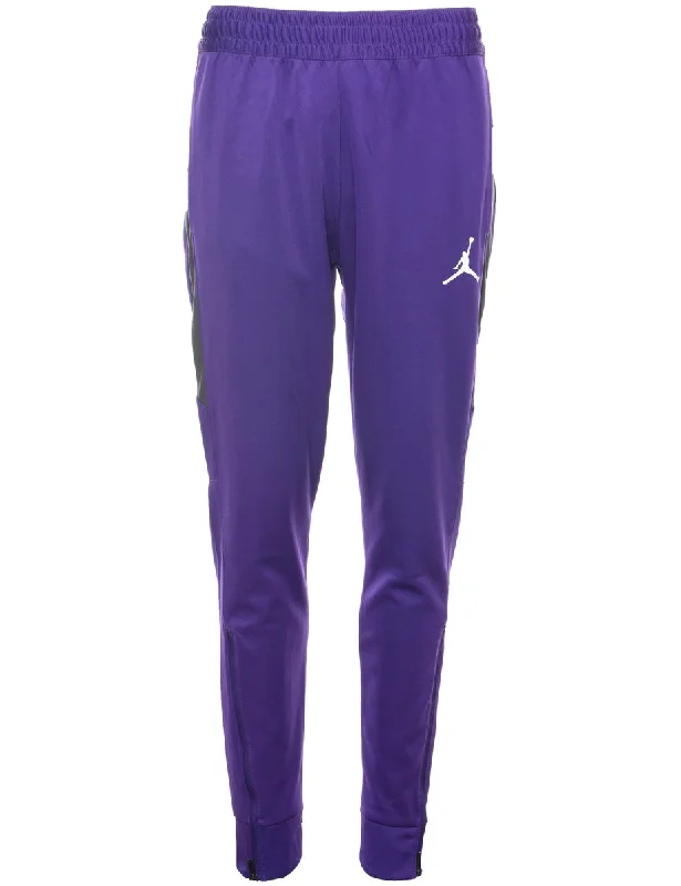 Jordan Purple Jogging Bottoms - W28 L28 Traditional Men's Country