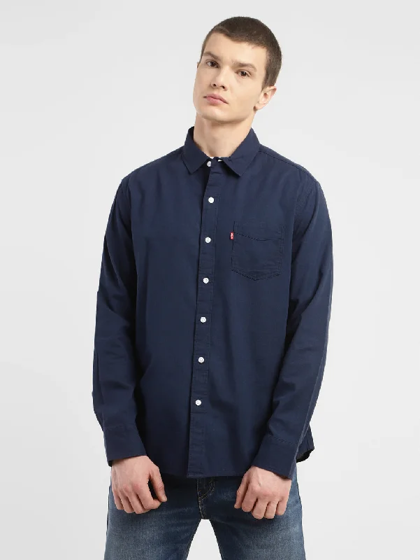 Men's Solid Slim Fit Shirt Street