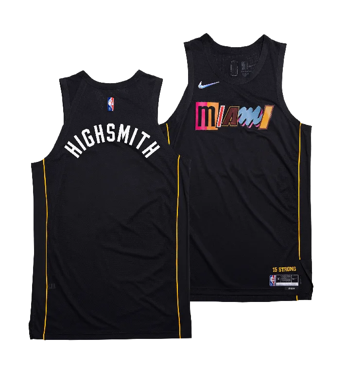 Haywood Highsmith Nike Miami HEAT Mashup Swingman Jersey - Custom Number Style Traditional Men's Wool