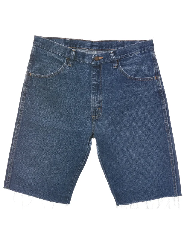 Dark Wash Denim Shorts - W33 L11 Luxurious Men's High