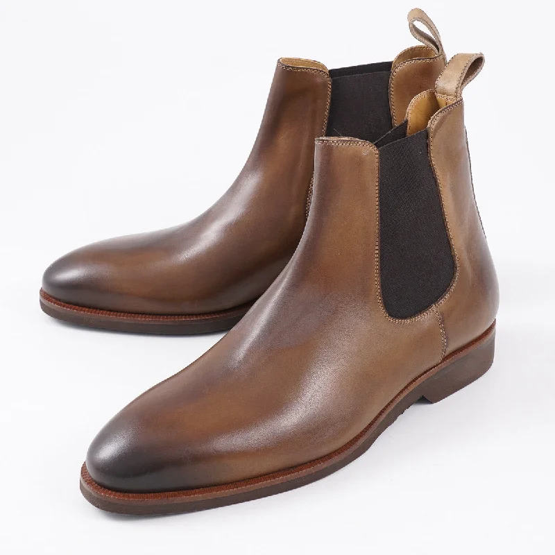 Pastori 'Pertinax' Leather Ankle Boot Casual Men's Loose