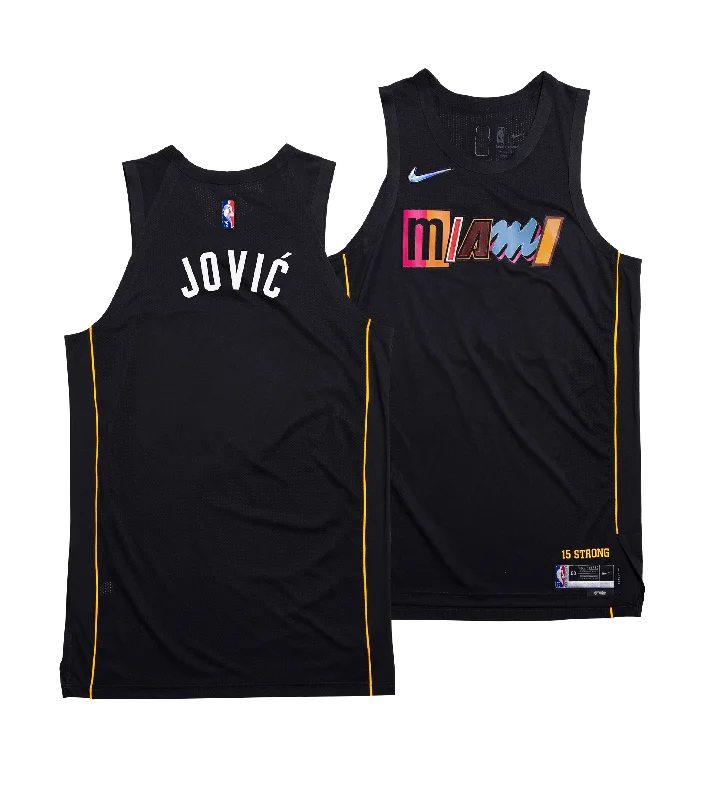 Nikola Jović Nike Miami HEAT Mashup Swingman Jersey - Custom Number Style Dynamic Men's High