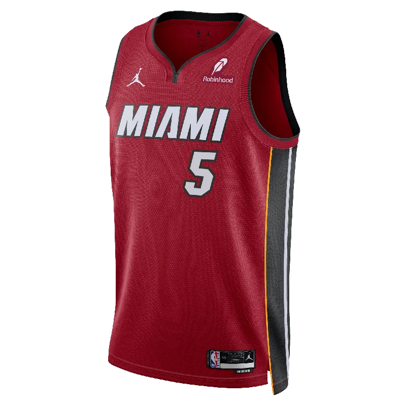 Nikola Jović Nike Jordan Brand Miami HEAT Statement Red Swingman Jersey Tough Men's Military