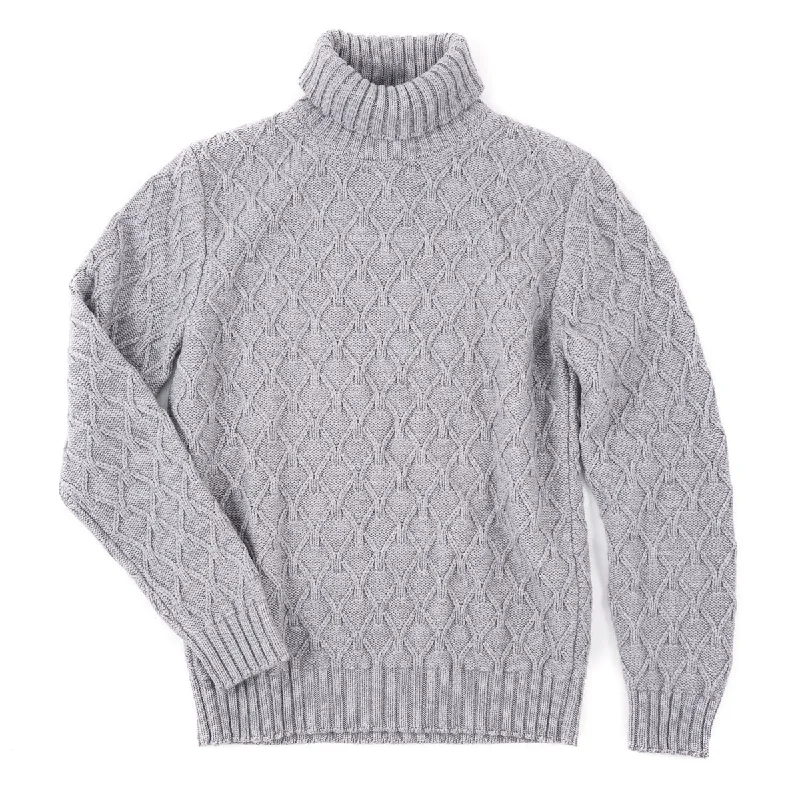 Kiton Thick Knit Cashmere Sweater Tough Men's Tactical