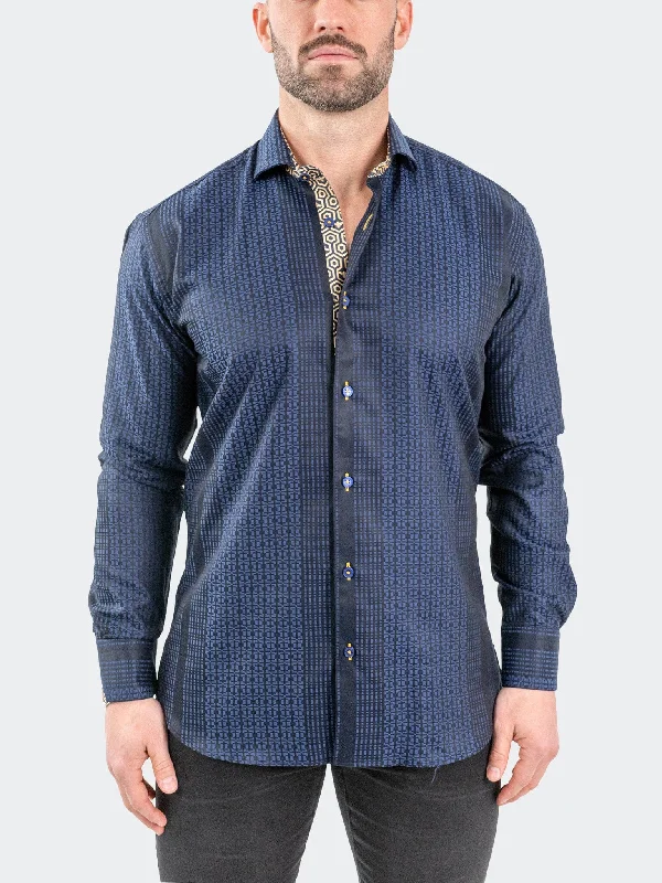 Einstein JacqHoneythree Blue Modern Men's 