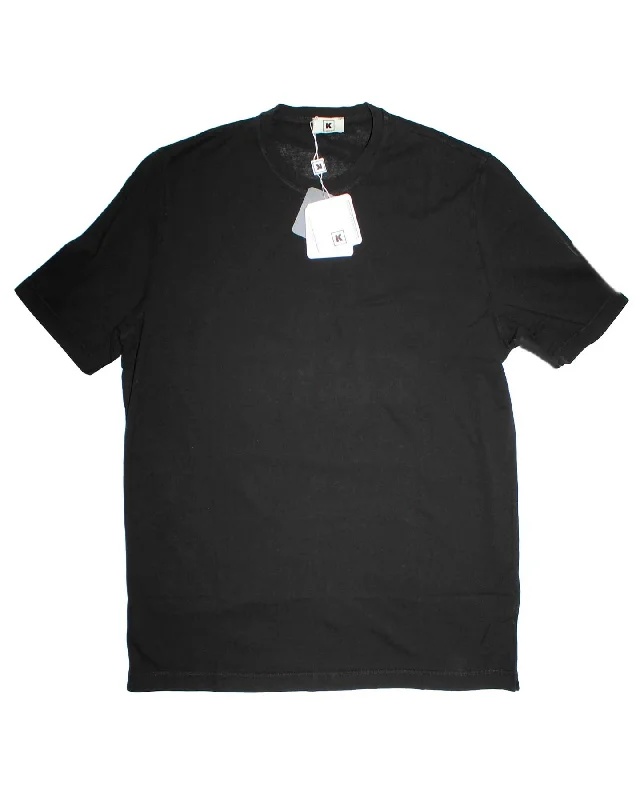 Kired Kiton T-Shirt Black Crêpe Cotton Hip Men's Retro