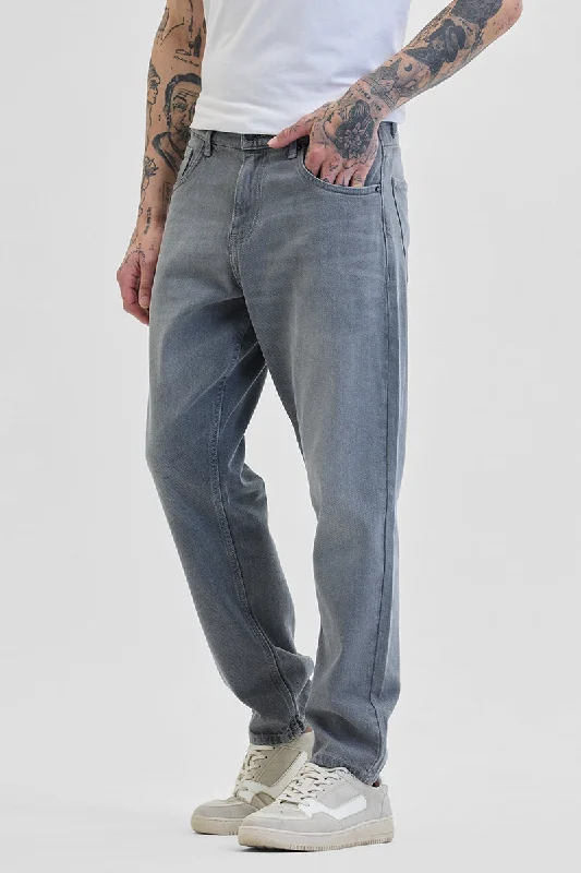 Light Grey Baggy Fit Jeans Vacation