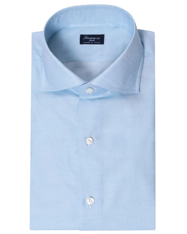 Sky Blue 180 Cotton Sportshirt Laid