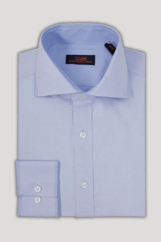 Steven Land Dress Shirt | Piccadilly | Spread Collar | Button Placket | 100% Cotton Refined Men's Hand