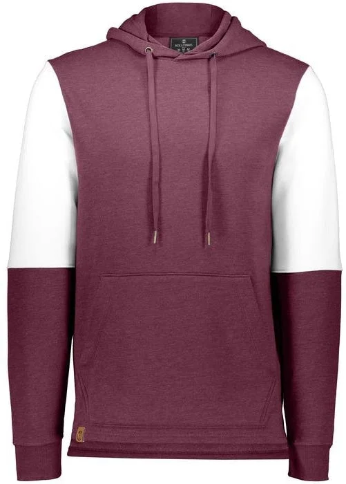 Maroon Heather/White