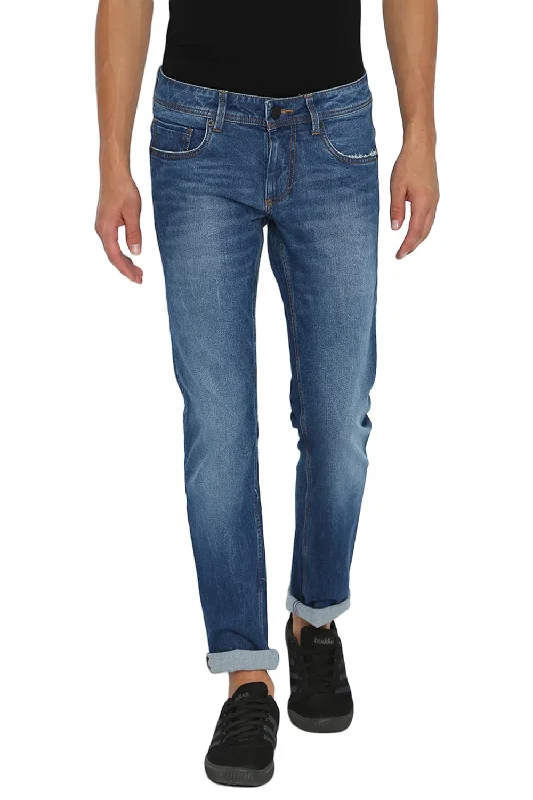 Torque Fit Indigo Stretch Jeans Beach