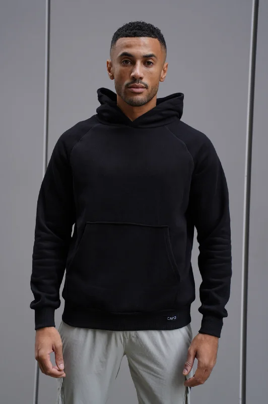 Capo RAGLAN Hoodie - Black Refined Men's Velvet