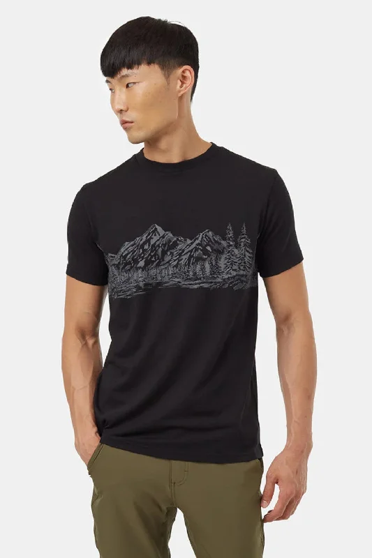 Tentree Mountain Scenic T-Shirt Sleek Men's Metallic