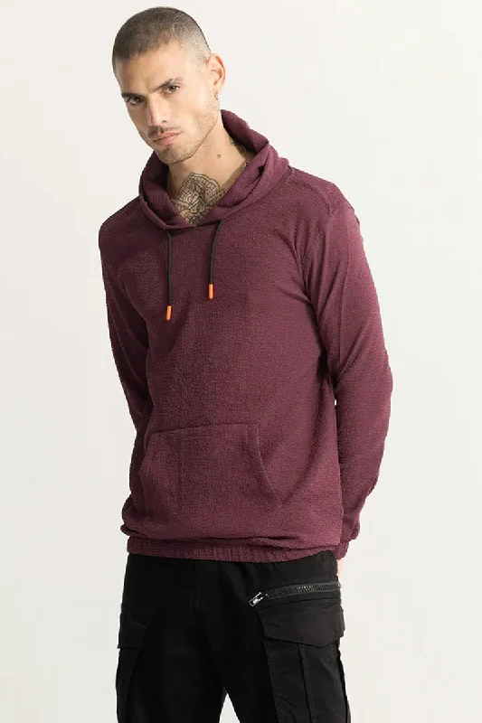 Sqishy Maroon Hoodie Gym