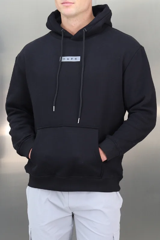 Capo ESSENTIAL Hoodie - Black Elegant Men's Formal 