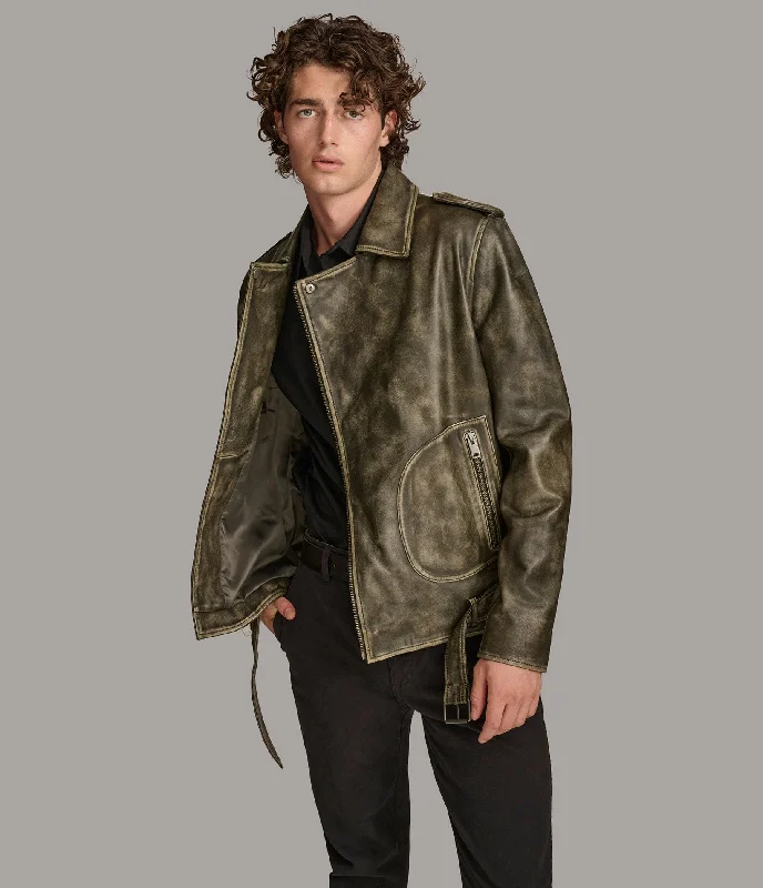 Oscar Moto Jacket Earthy Men's Hemp