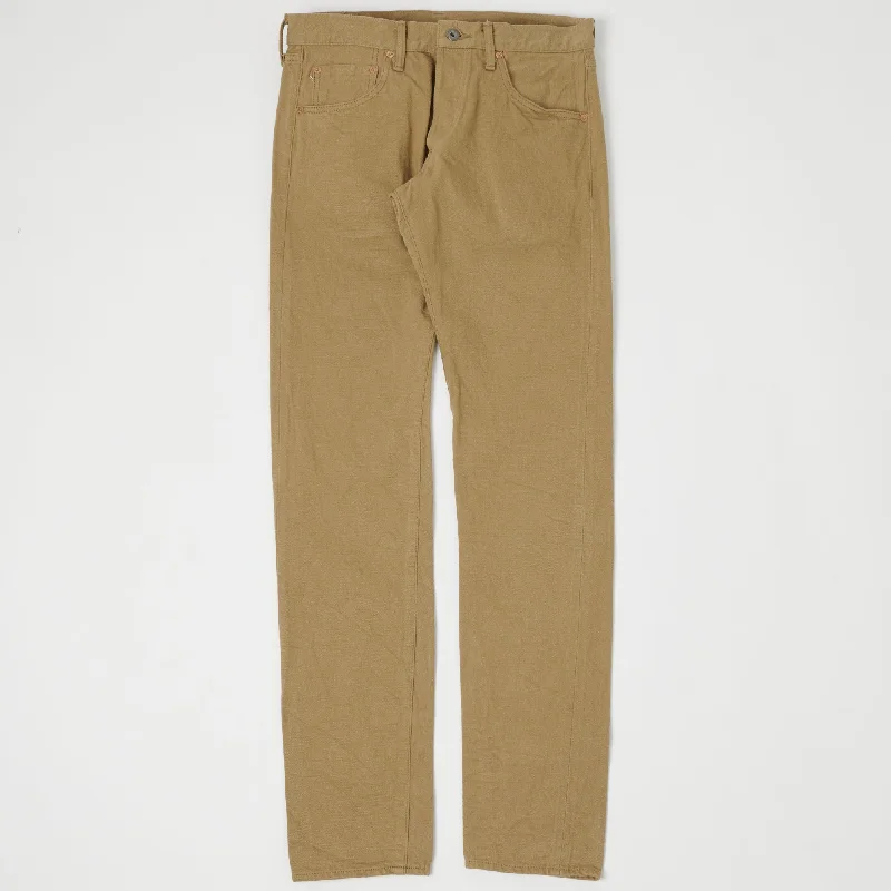 ONI 602LW-BE 'Super Low Tension Beige' 12oz Regular Tapered Jean - One Wash Cclassic Men's Tweed