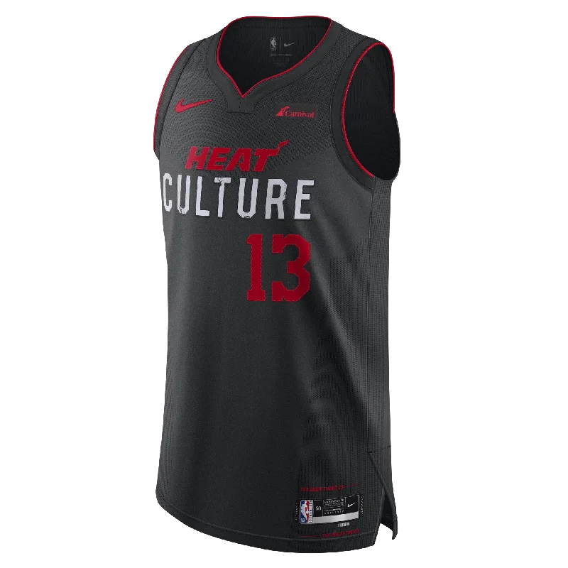 Bam Adebayo Nike HEAT Culture Authentic Jersey Masculine Men's 