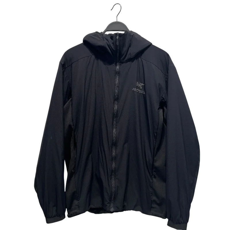 ARC'TERYX VEILANCE/Windbreaker/L/Nylon/BLK/ATOM HOODED JKT Sharp Men's Italian