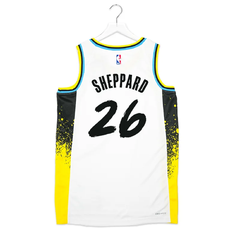 Adult Indiana Pacers #26 Ben Sheppard 24-25' CITY EDITION Swingman Jersey in White by Nike Sporty Men's Tennis