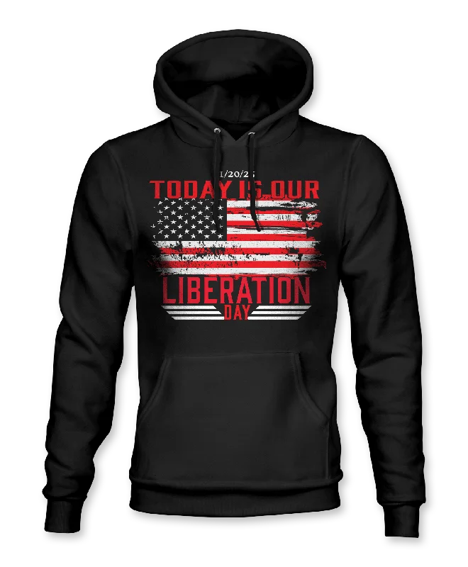 Today Is Our Liberation Day Hoodie Cool Men's Skate