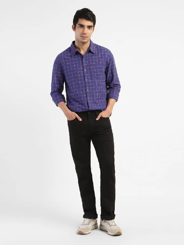 Men's Checkered Spread Collar Shirt Vacation