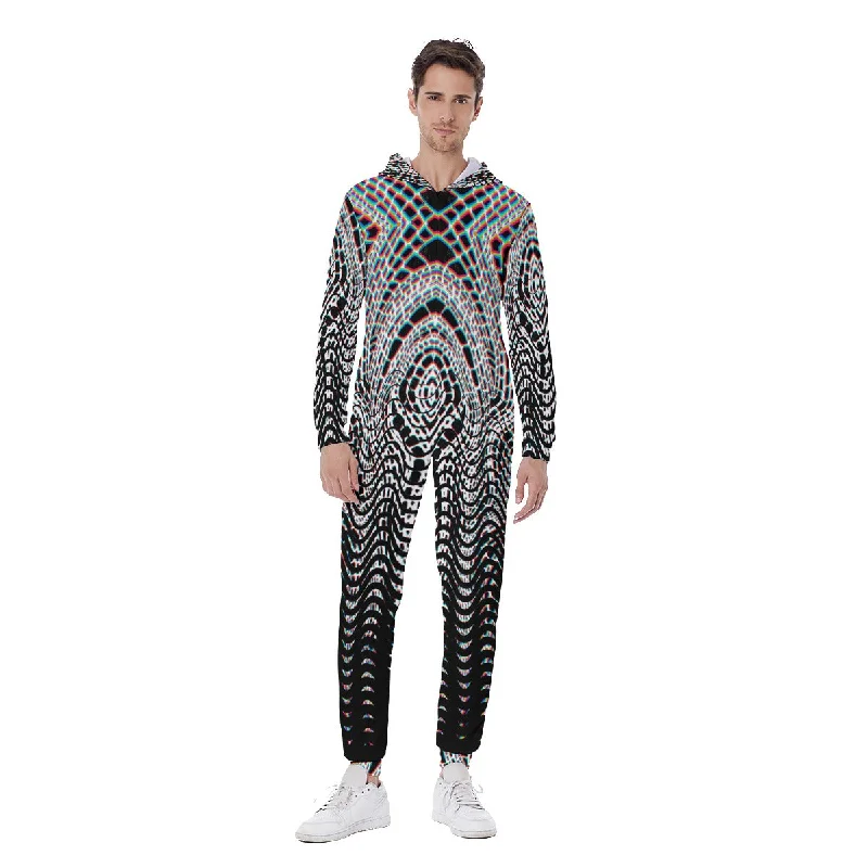 Organix Men's Hooded Jumpsuit / Bodysuit / Onesie Masculine Men's Thick