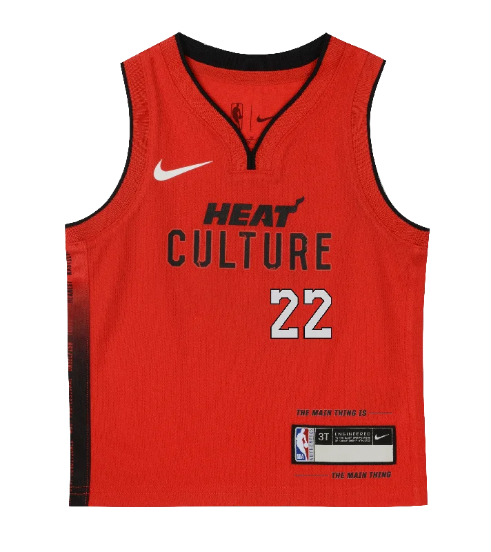 Jimmy Butler Nike HEAT Culture: Blood Red Kids Replica Jersey Modern Men's 