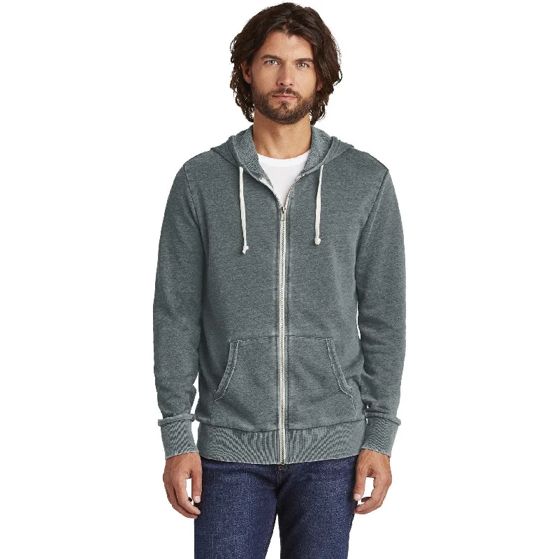 CLOSEOUT - Alternative Burnout Laid-Back Zip Hoodie Laid