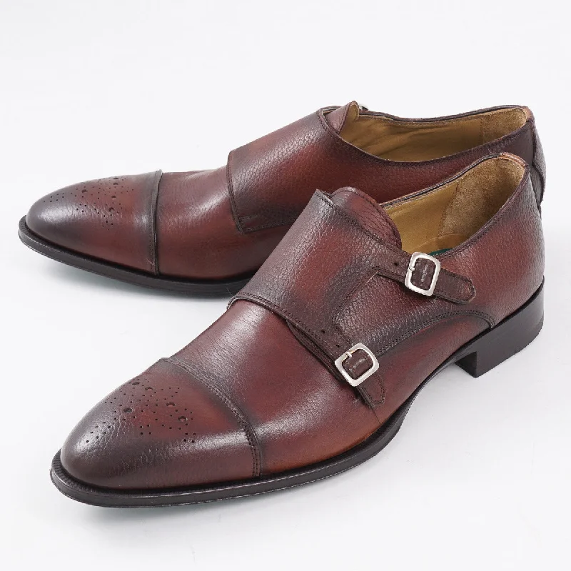 Pastori 'Romulus' Leather Monk Strap Shoe Bold Men's Animal