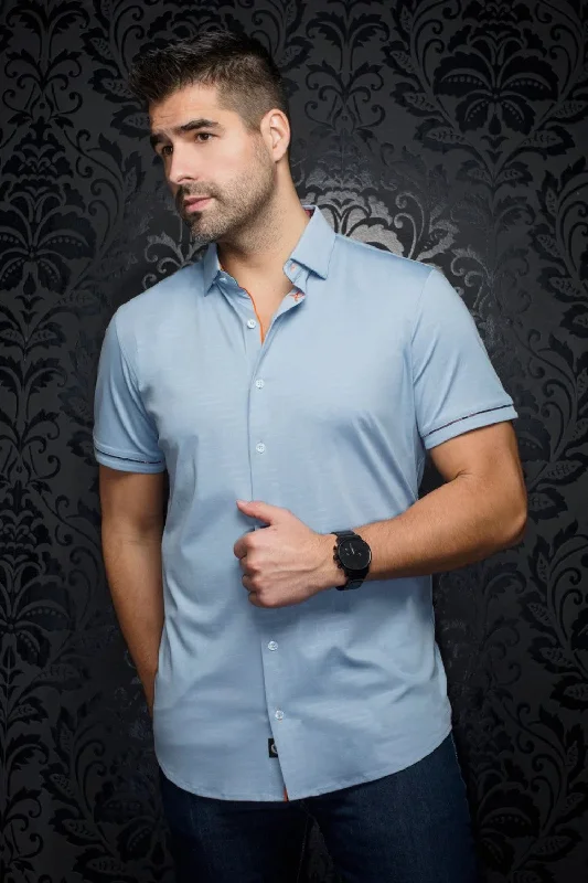 Au Noir DIVENERE Short Sleeve Shirt Laid