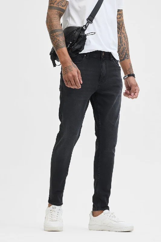 Black Skinny Fit Jeans Dapper Men's 1920S