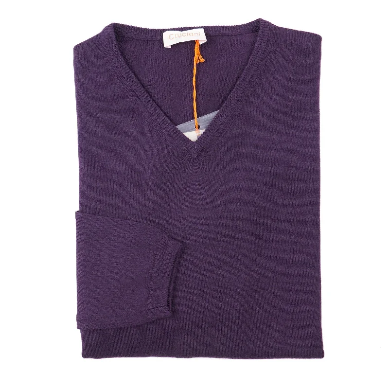 Cruciani Extrafine Merino Wool Sweater Refined Men's Hand