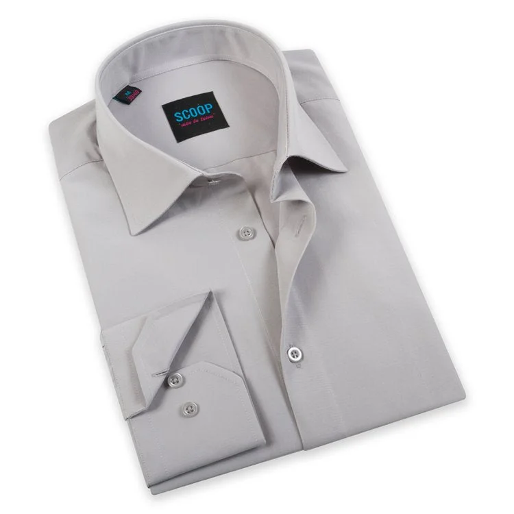 Scoop Dress Shirt - Grady/Silver Modern Men's Tech