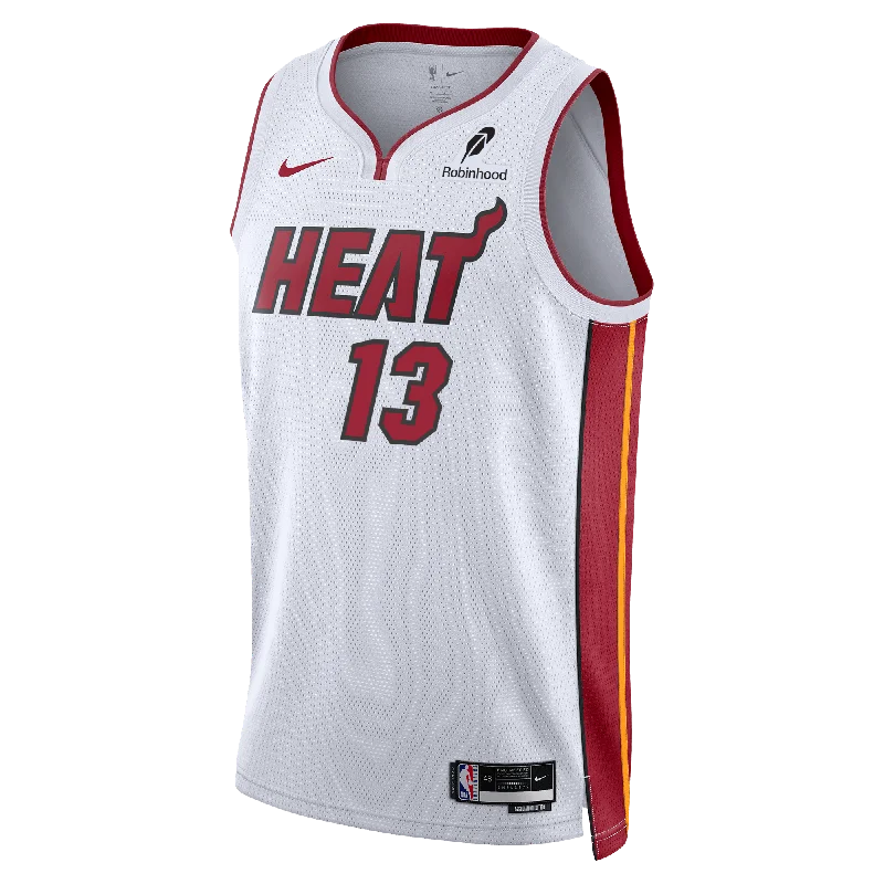 Bam Adebayo Nike Miami HEAT Association White Swingman Jersey Hip Men's Urban