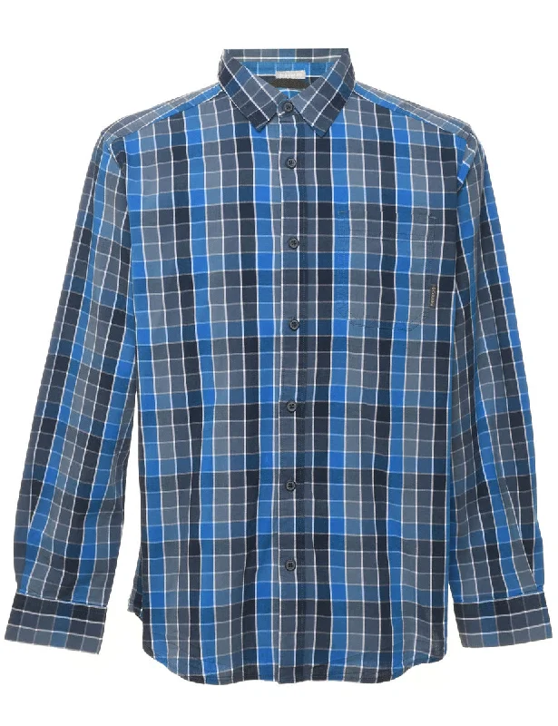 Columbia Checked Shirt - M Hip Men's Retro