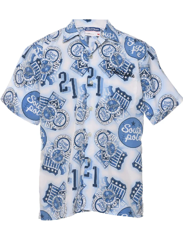 Y2K Southpole Short Sleeve Shirt - M Tailored