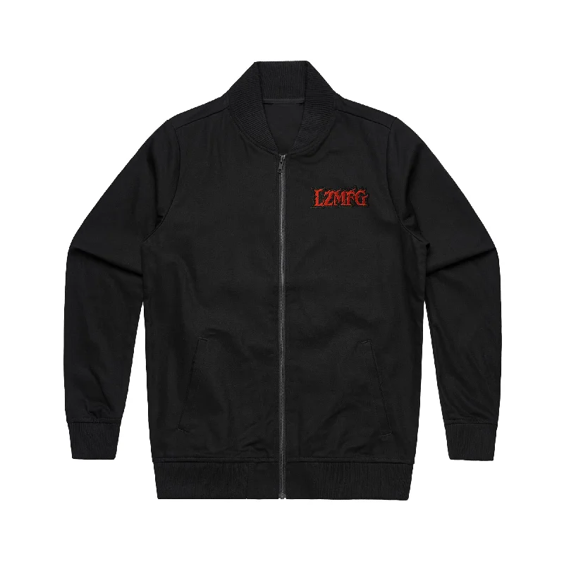 Up In Flames Bomber Jacket Traditional Men's Wool