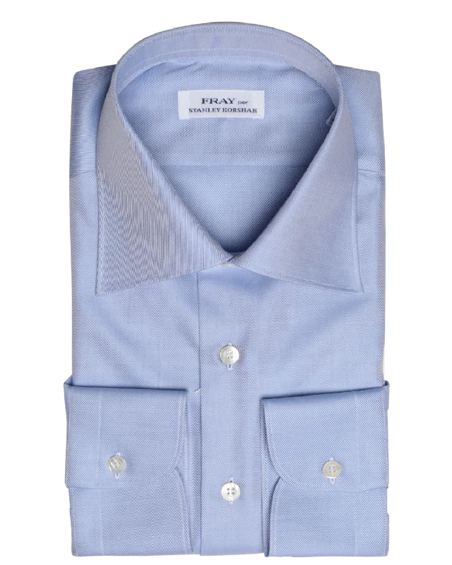 Light Blue Byron Cotton Dress Shirt Luxurious Men's High