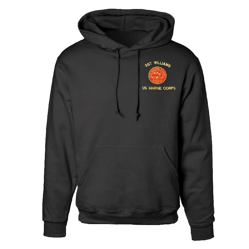 Red Marine Corps Aviation Embroidered Hoodie Street