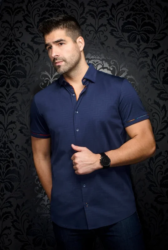 Au Noir DIVENERE Short Sleeve Shirt Tough Men's Military