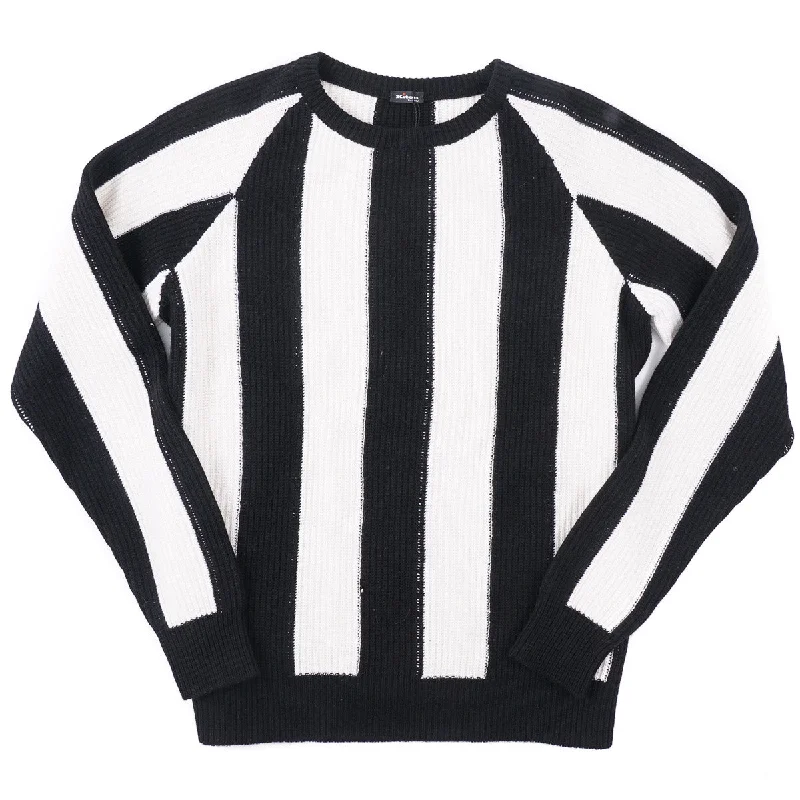 Kiton Colorblock Stripe Cashmere Sweater Elegant Men's Cashmere