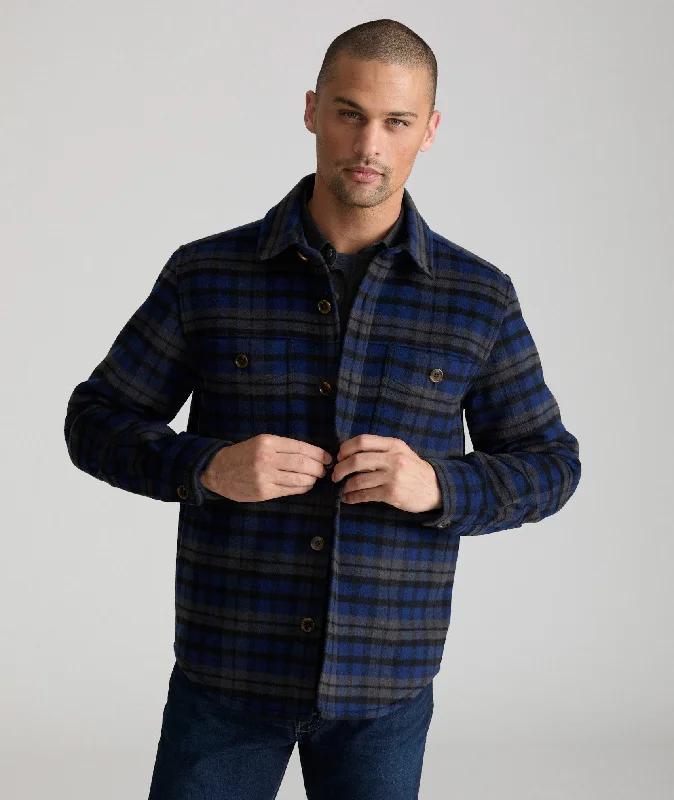 Wool-Blend CPO Jacket Refined Men's Hand