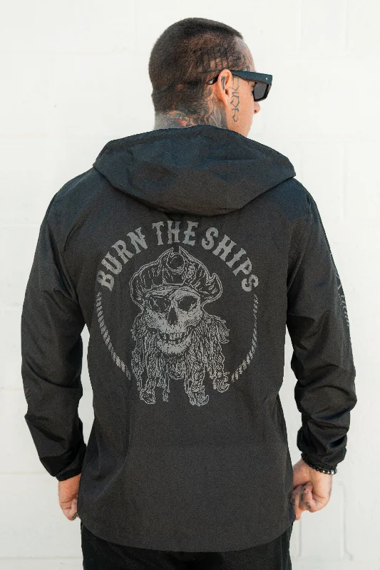 Burn The Ships Windbreaker Jacket Trendy Men's Bucket