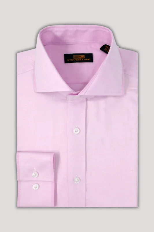 Steven Land Dress Shirt | Piccadilly | Spread Collar | Button Placket | 100% Cotton Sophisticated Men's 