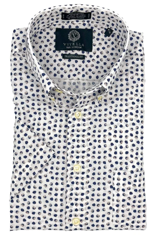 Viyella Short Sleeve Shirt Trendy Men's Oversized