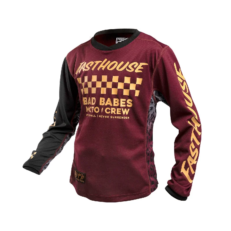 Grindhouse Golden Crew Girl's Jersey - Maroon Organic