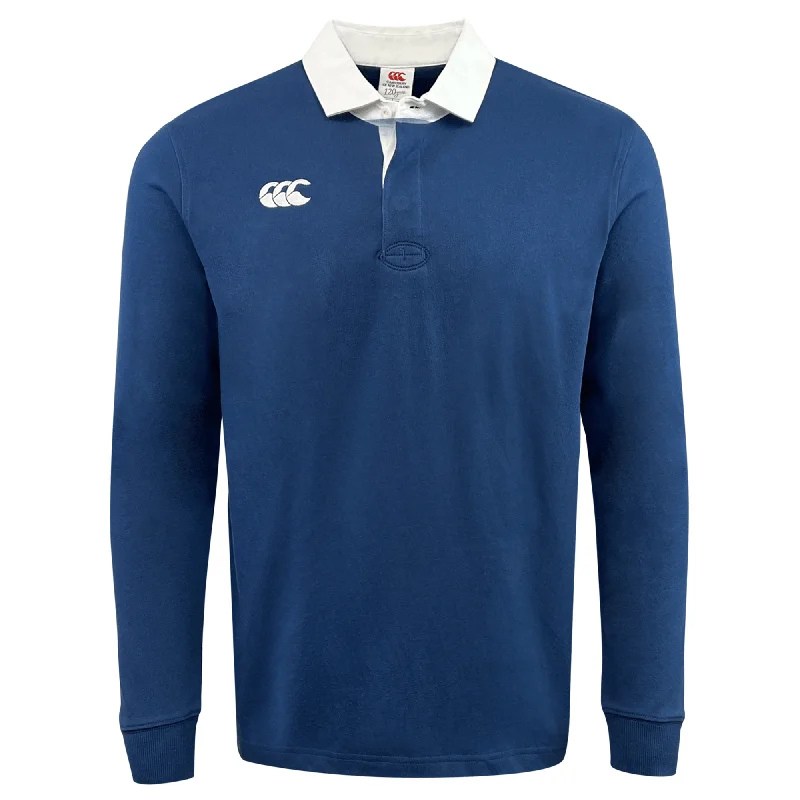 Canterbury Fundamentals Solid Long Sleeve Rugby Jersey British Gentleman Style