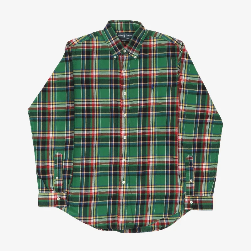 BD Check Shirt Dapper Men's 1920S